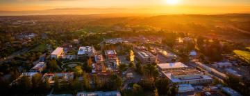 sunset over slac